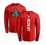 NBA Nike Toronto Raptors #1 Tracy Mcgrady Red Backer Long Sleeve T-Shirt