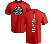 NBA Nike Toronto Raptors #1 Tracy Mcgrady Red Backer T-Shirt