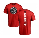 NBA Nike Toronto Raptors #15 Vince Carter Red Backer T-Shirt