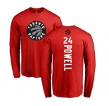 NBA Nike Toronto Raptors #24 Norman Powell Red Backer Long Sleeve T-Shirt