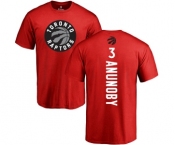 NBA Nike Toronto Raptors #3 OG Anunoby Red Backer T-Shirt