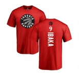 NBA Nike Toronto Raptors #9 Serge Ibaka Red Backer T-Shirt