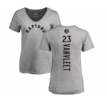 NBA Women's Nike Toronto Raptors #23 Fred VanVleet Ash Backer T-Shirt