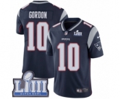 Men's Nike New England Patriots #10 Josh Gordon Navy Blue Team Color Vapor Untouchable Limited Player Super Bowl LIII Bound NFL Jersey