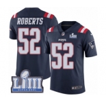 Men's Nike New England Patriots #52 Elandon Roberts Limited Navy Blue Rush Vapor Untouchable Super Bowl LIII Bound NFL Jersey