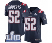 Men's Nike New England Patriots #52 Elandon Roberts Limited Navy Blue Rush Vapor Untouchable Super Bowl LIII Bound NFL Jersey
