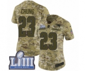 Women's Nike New England Patriots #23 Patrick Chung Limited Camo 2018 Salute to Service Super Bowl LIII Bound NFL Jersey