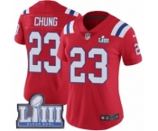 Women's Nike New England Patriots #23 Patrick Chung Red Alternate Vapor Untouchable Limited Player Super Bowl LIII Bound NFL Jersey