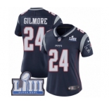 Women's Nike New England Patriots #24 Stephon Gilmore Navy Blue Team Color Vapor Untouchable Limited Player Super Bowl LIII Bound NFL Jersey