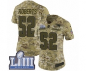 Women's Nike New England Patriots #52 Elandon Roberts Limited Camo 2018 Salute to Service Super Bowl LIII Bound NFL Jersey