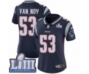 Women's Nike New England Patriots #53 Kyle Van Noy Navy Blue Team Color Vapor Untouchable Limited Player Super Bowl LIII Bound NFL Jersey