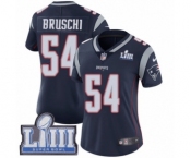 Women's Nike New England Patriots #54 Tedy Bruschi Navy Blue Team Color Vapor Untouchable Limited Player Super Bowl LIII Bound NFL Jersey