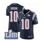 Youth Nike New England Patriots #10 Josh Gordon Navy Blue Team Color Vapor Untouchable Limited Player Super Bowl LIII Bound NFL Jersey
