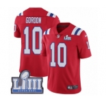 Youth Nike New England Patriots #10 Josh Gordon Red Alternate Vapor Untouchable Limited Player Super Bowl LIII Bound NFL Jersey