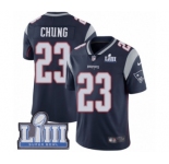 Youth Nike New England Patriots #23 Patrick Chung Navy Blue Team Color Vapor Untouchable Limited Player Super Bowl LIII Bound NFL Jersey