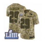 Youth Nike New England Patriots #29 Duke Dawson Limited Camo 2018 Salute to Service Super Bowl LIII Bound NFL Jersey