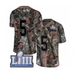 Youth Nike New England Patriots #5 Danny Etling Camo Untouchable Limited Super Bowl LIII Bound NFL Jersey