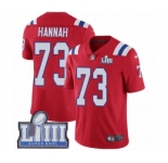 Youth Nike New England Patriots #73 John Hannah Red Alternate Vapor Untouchable Limited Player Super Bowl LIII Bound NFL Jersey