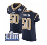 Men's Nike Los Angeles Rams #50 Samson Ebukam Navy Blue Team Color Vapor Untouchable Elite Player Super Bowl LIII Bound NFL Jersey