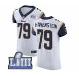 Men's Nike Los Angeles Rams #79 Rob Havenstein White Vapor Untouchable Elite Player Super Bowl LIII Bound NFL Jersey