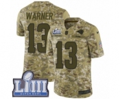Men's Nike Los Angeles Rams #13 Kurt Warner Limited Camo 2018 Salute to Service Super Bowl LIII Bound NFL Jersey