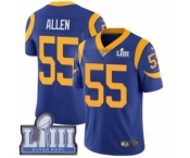 Men's Nike Los Angeles Rams #55 Brian Allen Royal Blue Alternate Vapor Untouchable Limited Player Super Bowl LIII Bound NFL Jersey