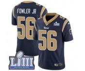 Men's Nike Los Angeles Rams #56 Dante Fowler Jr Navy Blue Team Color Vapor Untouchable Limited Player Super Bowl LIII Bound NFL Jersey