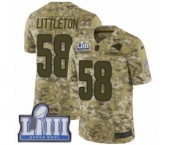 Men's Nike Los Angeles Rams #58 Cory Littleton Limited Camo 2018 Salute to Service Super Bowl LIII Bound NFL Jersey