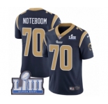 Men's Nike Los Angeles Rams #70 Joseph Noteboom Navy Blue Team Color Vapor Untouchable Limited Player Super Bowl LIII Bound NFL Jersey