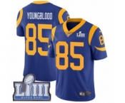 Men's Nike Los Angeles Rams #85 Jack Youngblood Royal Blue Alternate Vapor Untouchable Limited Player Super Bowl LIII Bound NFL Jersey