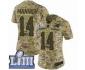 Women's Nike Los Angeles Rams #14 Sean Mannion Limited Camo 2018 Salute to Service Super Bowl LIII Bound NFL Jersey