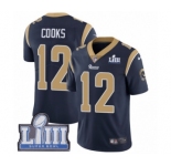 Youth Nike Los Angeles Rams #12 Brandin Cooks Navy Blue Team Color Vapor Untouchable Limited Player Super Bowl LIII Bound NFL Jersey