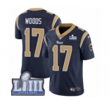 Youth Nike Los Angeles Rams #17 Robert Woods Navy Blue Team Color Vapor Untouchable Limited Player Super Bowl LIII Bound NFL Jersey