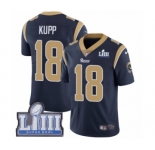 Youth Nike Los Angeles Rams #18 Cooper Kupp Navy Blue Team Color Vapor Untouchable Limited Player Super Bowl LIII Bound NFL Jersey