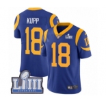 Youth Nike Los Angeles Rams #18 Cooper Kupp Royal Blue Alternate Vapor Untouchable Limited Player Super Bowl LIII Bound NFL Jersey