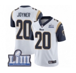 Youth Nike Los Angeles Rams #20 Lamarcus Joyner White Vapor Untouchable Limited Player Super Bowl LIII Bound NFL Jersey