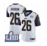 Youth Nike Los Angeles Rams #26 Mark Barron White Vapor Untouchable Limited Player Super Bowl LIII Bound NFL Jersey