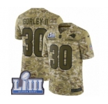 Youth Nike Los Angeles Rams #30 Todd Gurley Limited Camo 2018 Salute to Service Super Bowl LIII Bound NFL Jersey