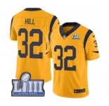 Youth Nike Los Angeles Rams #32 Troy Hill Limited Gold Rush Vapor Untouchable Super Bowl LIII Bound NFL Jersey