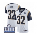 Youth Nike Los Angeles Rams #32 Troy Hill White Vapor Untouchable Limited Player Super Bowl LIII Bound NFL Jersey