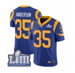 Youth Nike Los Angeles Rams #35 C.J. Anderson Royal Blue Alternate Vapor Untouchable Limited Player Super Bowl LIII Bound NFL Jersey