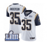 Youth Nike Los Angeles Rams #35 C.J. Anderson White Vapor Untouchable Limited Player Super Bowl LIII Bound NFL Jersey
