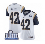 Youth Nike Los Angeles Rams #42 John Kelly White Vapor Untouchable Limited Player Super Bowl LIII Bound NFL Jersey