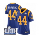 Youth Nike Los Angeles Rams #44 Jacob McQuaide Royal Blue Alternate Vapor Untouchable Limited Player Super Bowl LIII Bound NFL Jersey