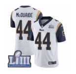 Youth Nike Los Angeles Rams #44 Jacob McQuaide White Vapor Untouchable Limited Player Super Bowl LIII Bound NFL Jersey