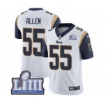 Youth Nike Los Angeles Rams #55 Brian Allen White Vapor Untouchable Limited Player Super Bowl LIII Bound NFL Jersey