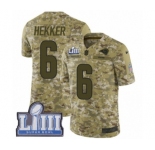 Youth Nike Los Angeles Rams #6 Johnny Hekker Limited Camo 2018 Salute to Service Super Bowl LIII Bound NFL Jersey