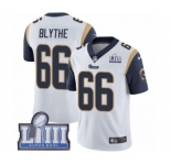 Youth Nike Los Angeles Rams #66 Austin Blythe White Vapor Untouchable Limited Player Super Bowl LIII Bound NFL Jersey