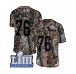 Youth Nike Los Angeles Rams #76 Orlando Pace Camo Rush Realtree Limited Super Bowl LIII Bound NFL Jersey