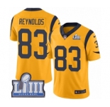 Youth Nike Los Angeles Rams #83 Josh Reynolds Limited Gold Rush Vapor Untouchable Super Bowl LIII Bound NFL Jersey